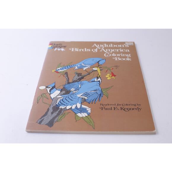 Audubon, Birds Of America, Coloring Book, Paul, E, Kennedy, Dover, Uncolored, Co - Picture 1 of 4